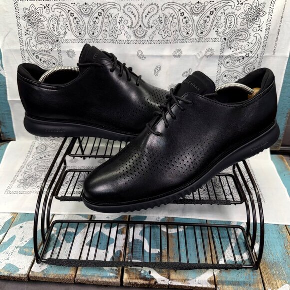NEW Cole Haan 2.ZEROGRAND Laser Wingtip Oxford Black Men\'s Dress Shoes 13 main image 8